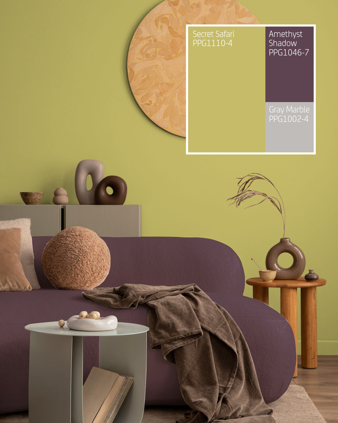 Amethyst shadow_Color of the Year_Living room
