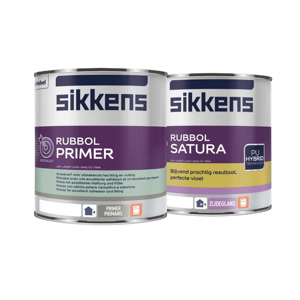 BUNDLE: Sikkens Rubbol Primer + Rubbol Satura (synthétique)